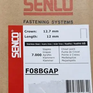 Senco nieten F08BGAP 12mm RVS 7.000 stuks