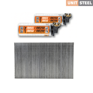 UnitSteel Brads F16 57mm Gegalvaniseerd 2.500 stuks Incl. 2X Drijfstofcel