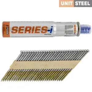 UnitSteel IM90i Stripnagels 2,8x50 Ring/RVS 2.010 stuks Incl. 1X Drijfstofcel