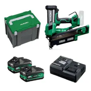 Hikoki NR1890DRB WQZ Body 21° 50mm-90mm in HSC IV systainer met 2x 5.0Ah accu en lader “3e generatie Hikoki”